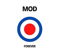 Mod Forever: Lined Notebook with red, white and blue target on cover