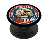 Mod Forever Scooter Club Retro Mod Target Roundel Union Flag PopSockets Adhesive PopGrip