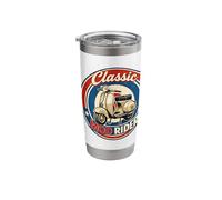 Mod Forever Scooter Club Retro Mod Target Roundel Union Flag Stainless Steel Insulated Tumbler