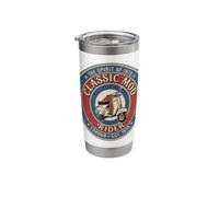 Mod Forever Scooter Club Retro Mod Target Roundel Union Flag Stainless Steel Insulated Tumbler