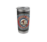 Mod Forever Scooter Club Retro Mod Target Roundel Union Flag Stainless Steel Insulated Tumbler