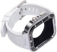 Mod Kit zinc alloy For Band Case Series 8 7 45MM Silicone Strap Metal Frame Bezel For iWatch SE 6 5 4 44MM Retrofit Set