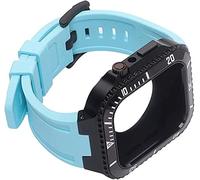 Mod Kit zinc alloy For Band Case Series 8 7 45MM Silicone Strap Metal Frame Bezel For iWatch SE 6 5 4 44MM Retrofit Set