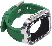 Mod Kit zinc alloy For Band Case Series 8 7 45MM Silicone Strap Metal Frame Bezel For iWatch SE 6 5 4 44MM Retrofit Set