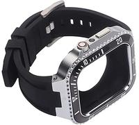 Mod Kit zinc alloy For Band Case Series 8 7 45MM Silicone Strap Metal Frame Bezel For iWatch SE 6 5 4 44MM Retrofit Set