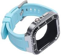Mod Kit zinc alloy For Band Case Series 8 7 45MM Silicone Strap Metal Frame Bezel For iWatch SE 6 5 4 44MM Retrofit Set