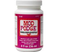 Mod Podge 8 oz Sparkle Waterbase Sealer, Glue and Finish, Clear, Glittery