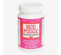 Mod Podge 8 oz Sparkle Waterbase Sealer, Glue and Finish, Clear, Glittery