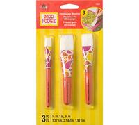 Plaid:Craft Artists Paintbrush Set, 3/Pkg - Short Handle, Multicolor, Synthetic Hair, 1.0 inches, Acrylic