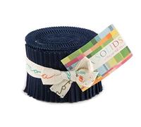 Moda Bella Solids Navy Junior Jelly Roll