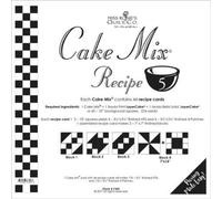 Moda Cake Mix Recipe #5 ~44 recipe cards will make 176, 3 1/2"HST & 3 1/2" 4 Patches