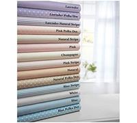 Moda De Casa FLANNELETTE DUVET COVERS POLKA DOT PINK BLUE LILAC BEIGE HOTEL QUALITY (Natural, Double)