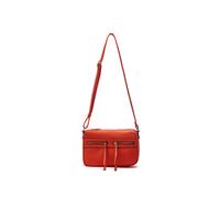 Moda In Pelle Women's 'Alex Bag' Porvair Shoulder Bag in Orange Moda In Pelle Orange One Size