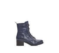 Moda In Pelle 'bezzie' Leather Ankle Boots In Navy Navy 6
