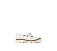 Moda In Pelle 'dallia' Porvair Loafers In White White 7