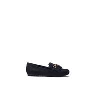 MODA IN PELLE Essana Navy Suede Tassel Loafers Size: 38, Colour: Navy