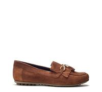 'Essana' Suede Loafers Moda In Pelle Tan 7