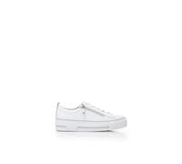 Moda In Pelle 'filician' Leather Casual Trainers In White White 5