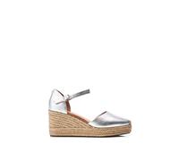 Moda In Pelle 'gialla' Leather Court Shoes In Silver Silver 8