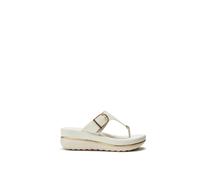 Moda In Pelle 'jesse' Leather Flatforms In Off White Off White 8