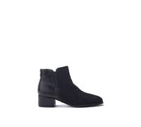 'Madeley' Alcantara Ankle Boots Moda In Pelle Black 4