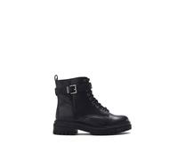 MODA IN PELLE Omola Black Leather Buckle Ankle Boots Size: 36, Colour: Black Leather