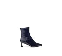 MODA IN PELLE Petuniah Black Patent Leather Kitten Heel Ankle Boots Colour: Bke, Size: 38