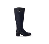 Moda In Pelle Women's 'Sansho' Leather Heeled Boots in Navy | Size: 8
