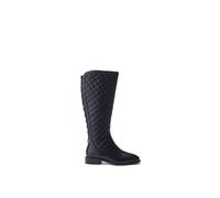 Moda In Pelle 'sinclair' Leather Biker Boots In Black Black