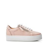 Moda in Pelle Women's Abbiy Cameo Leather Slab Soled Trainers 5