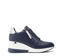 Moda in Pelle Women's Caspia Navy Wedge Heeled Chunky Trainers 4