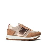 Moda in Pelle Women's Daffodil Rose Gold Leather Trainers 4