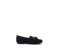 MODA IN PELLE Essana Black Suede Tassel Loafers Size: 38, Colour: Blac