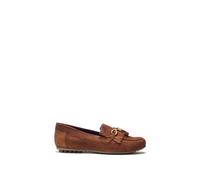 'Essana' Suede Loafers Moda In Pelle Tan 8