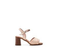 Moda in Pelle Women's Lanie Cameo Leather Block Heeled Open Toe Sandals 6