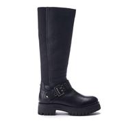 Moda in Pelle Women's Remy Black Leather Knee High Boots 4