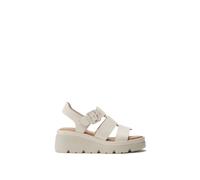 Moda In Pelle Women's 'Stathes' Leather Flatforms in Off-White | Size: 5 Moda In Pelle Off-White 5