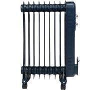 Moda Jazz Oil Filled Radiator 2000W (Blue). Portable Radiator with 9 Fins (Measures D24 x W39 x H62cm). Energy-Saving Retro Style Oil Filled Radiators Free Standing - Genuine Moda Plug In Radiator