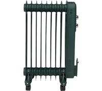 Moda Jazz Oil Filled Radiator 2000W (Green). Portable Radiator with 9 Fins (Measures D24 x W39 x H62cm). Energy-Saving Retro Style Oil Filled Radiators Free Standing - Genuine Moda Plug In Radiator