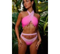 Moda Minx Women's Aura Apéritif High Waist Bikini Bottoms | Size: Large Moda Minx Multicolor L
