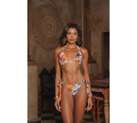 Moda Minx Women's Orange Tie-Dye Sahara Triangle Bikini Top | Size: Large Moda Minx Multicolor L