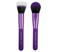 MODA Royal & Langnickel Travel Size EZGlam Duo Flawless Face 2pc Makeup Brush Set Includes - Duo Fiber and Powder Brushes, Purple