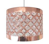 Moda Sparkly Ceiling Pendant Light Shade Fitting, Metal, Copper