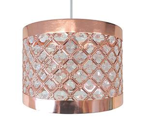 Moda Sparkly Ceiling Pendant Light Shade Fitting, Metal, Copper