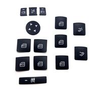 MODADA Window Buttons Car Window Glass Lift Button Sticker For Mercedes For Benz A B C E GLA CLA GLK GL ML GLE Class Door Lock Unlock Button Cover Sticker Window Control Switch(14pcs per set)