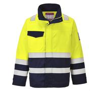 Modaflame Flame Resistant Hi Vis Jacket Yellow / Navy L