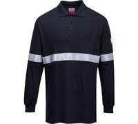 Modaflame Mens Anti Static Flame Resistant Long Sleeve Polo Shirt