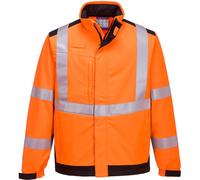 Modaflame Multi Norm Arc Flame and Heat Resistant Softshell Jacket Orange / Navy