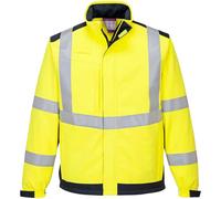 Modaflame Multi Norm Arc Flame and Heat Resistant Softshell Jacket Yellow / Navy S