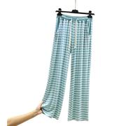 Modal Pyjamas Bottoms Womens Striped Pyjama Bottoms Soft Touch Wide Leg Pants Comfy Lounge Pants For Ladies Lightweight Sleep Trousers For All Seasons Summer Long Leg Nightwear With Drawstring